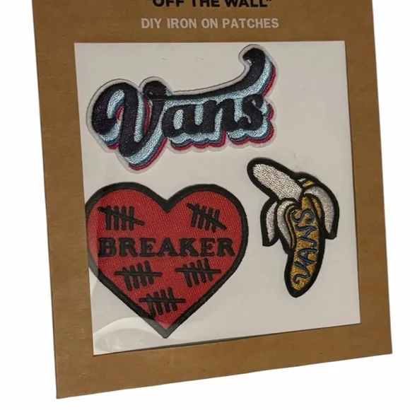 DIY VANS Off The Wall Iron On Patches Rare - Picture 1 of 1